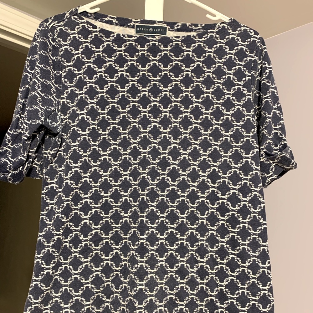 Karen Scott Navy Shirt
